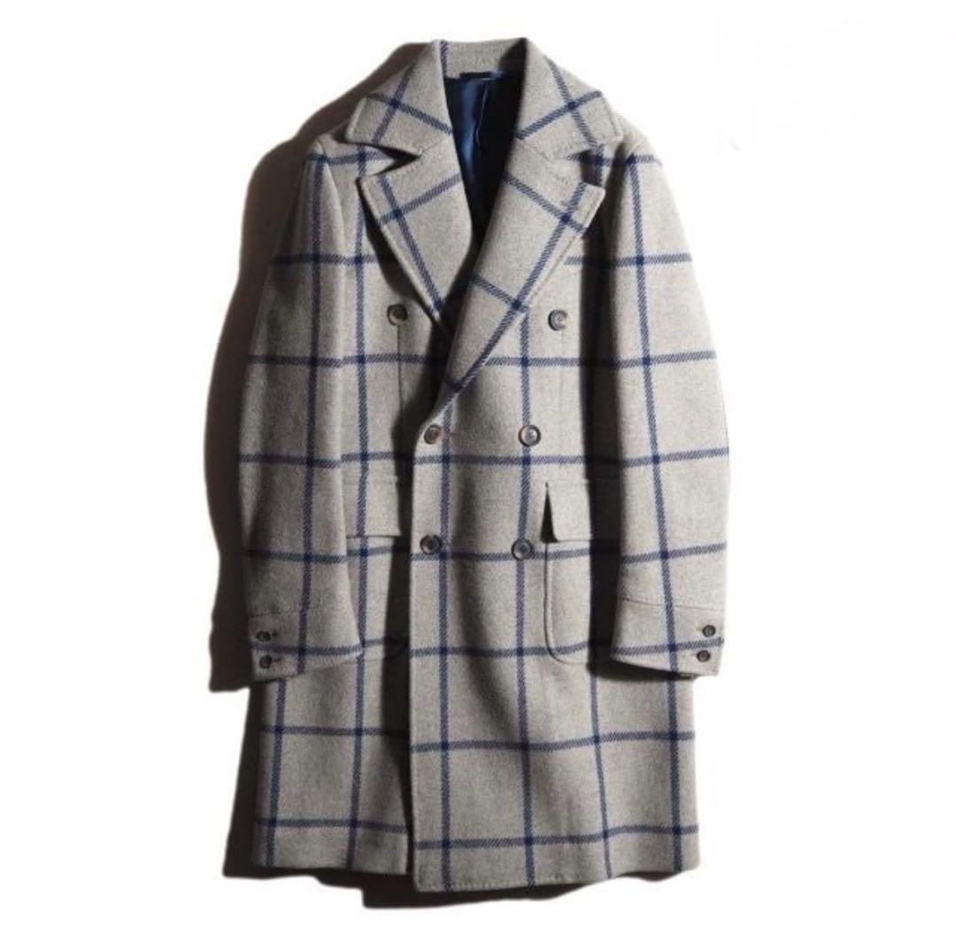 Stile Latino スティレラティーノ ウィンドウペーン コート42