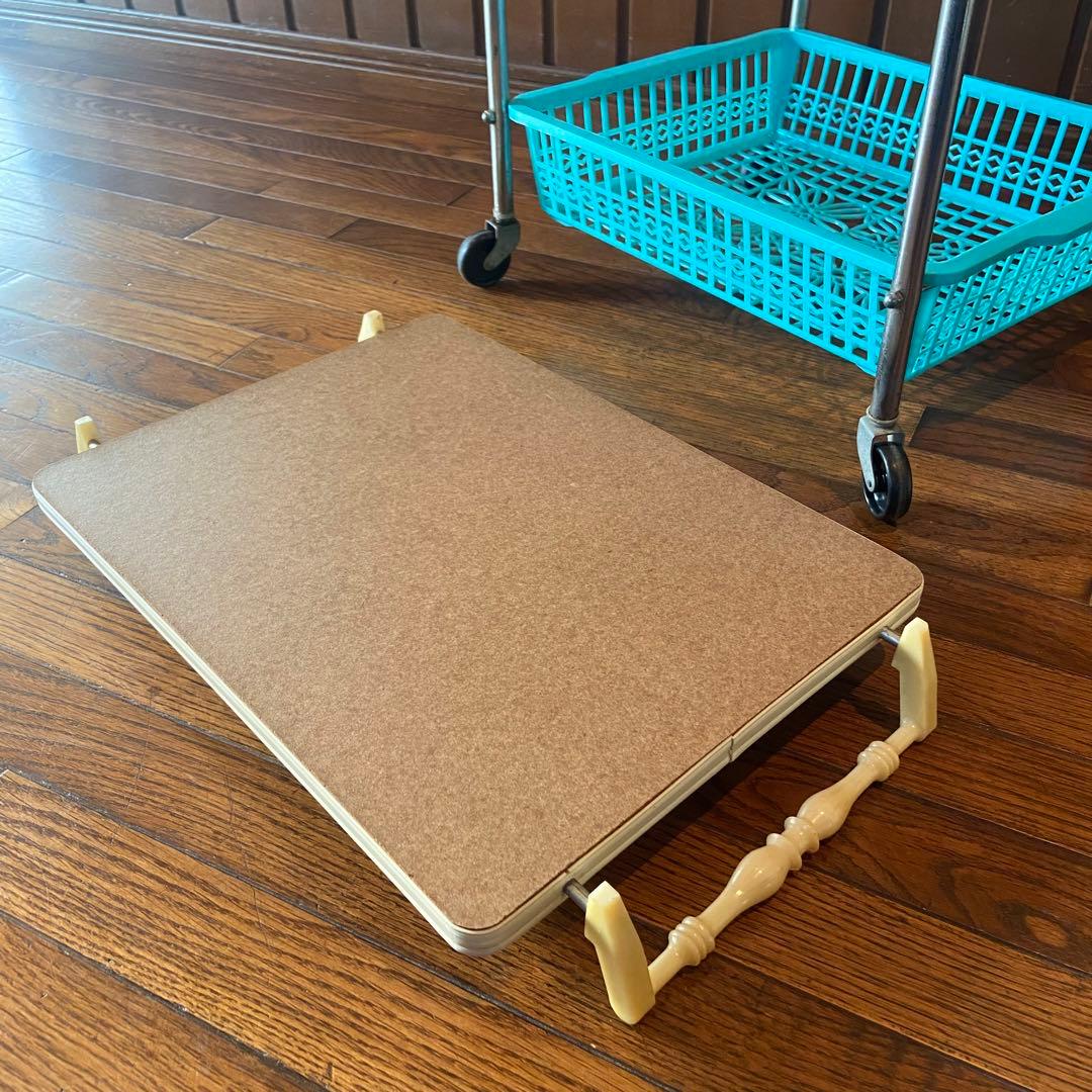 昭和レトロ　キッチンワゴン　トレー　レトロポップ　キャスター付き　当時物