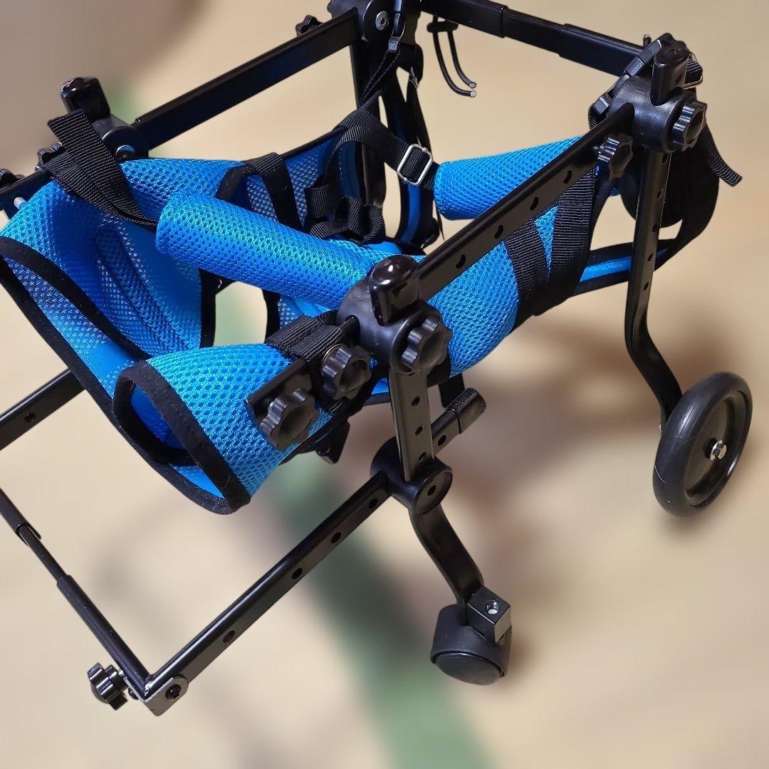 犬用車いす 青 メッシュ