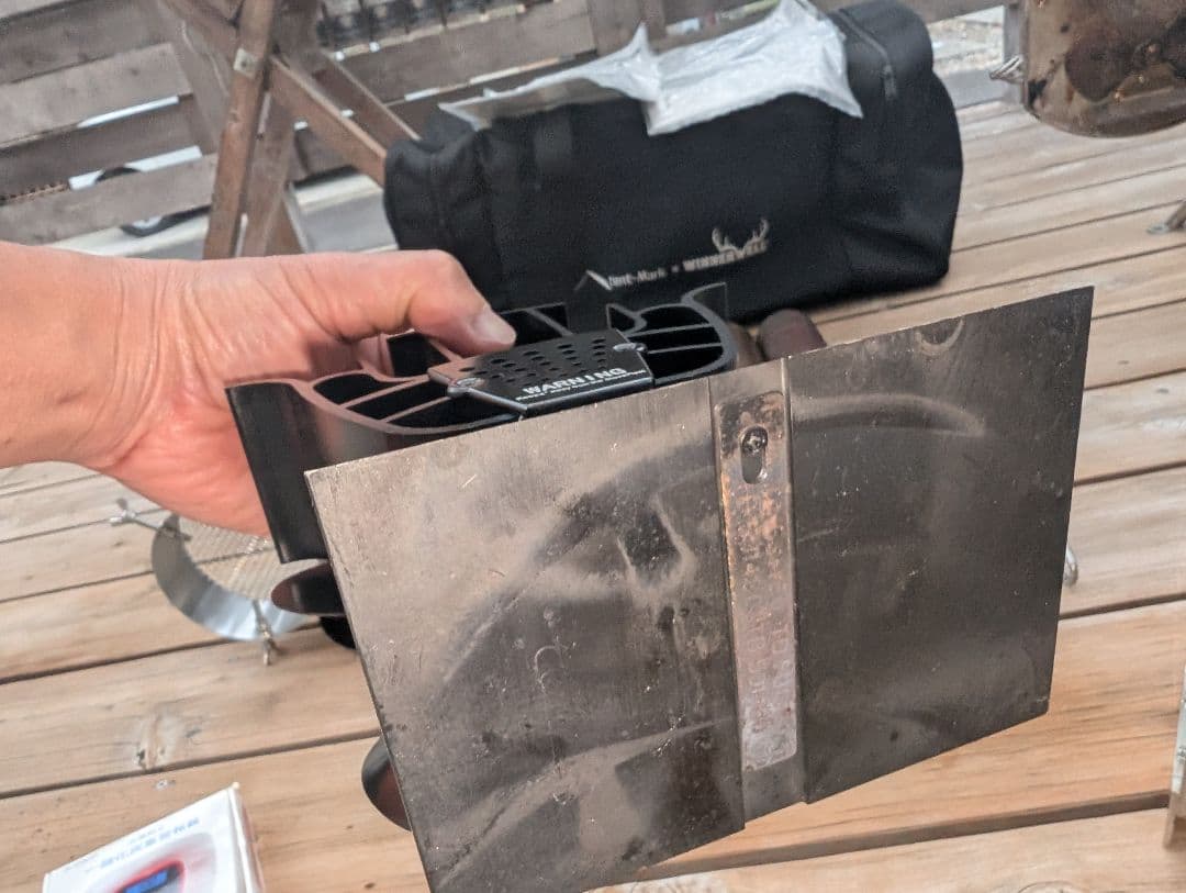 ウッドストーブ　サイドビュー　旧Mサイズ　テンマク　薪ストーブ