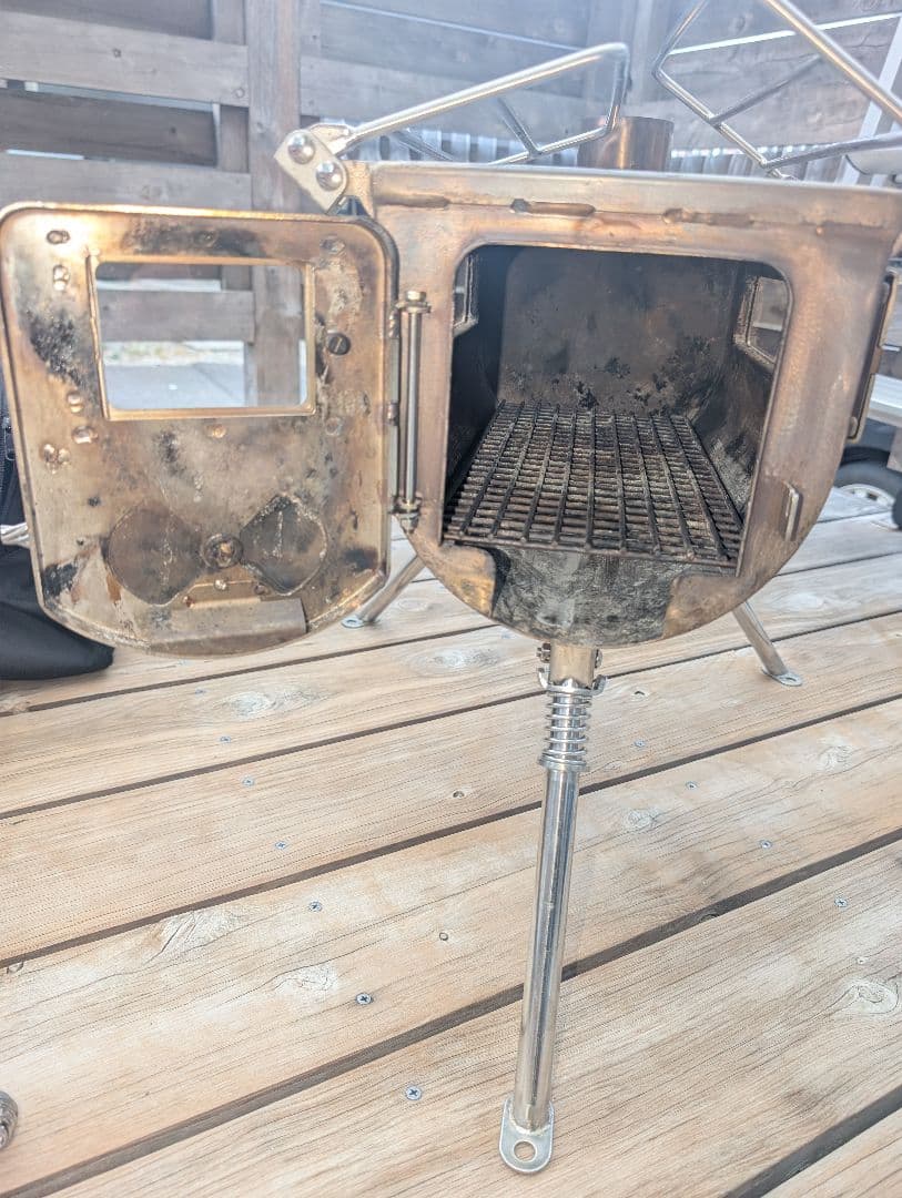 ウッドストーブ　サイドビュー　旧Mサイズ　テンマク　薪ストーブ