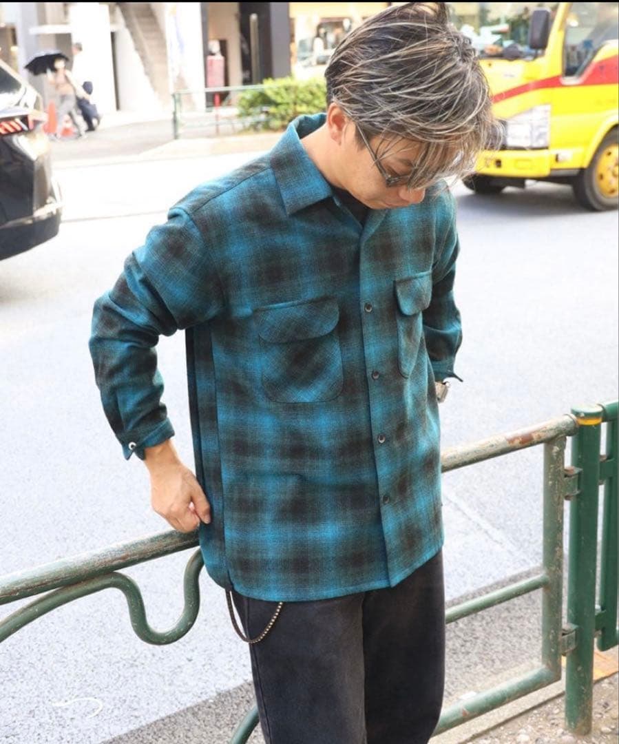 バックナンバー　ウールミックスオープンカラーシャツボードシャツPENDLETON