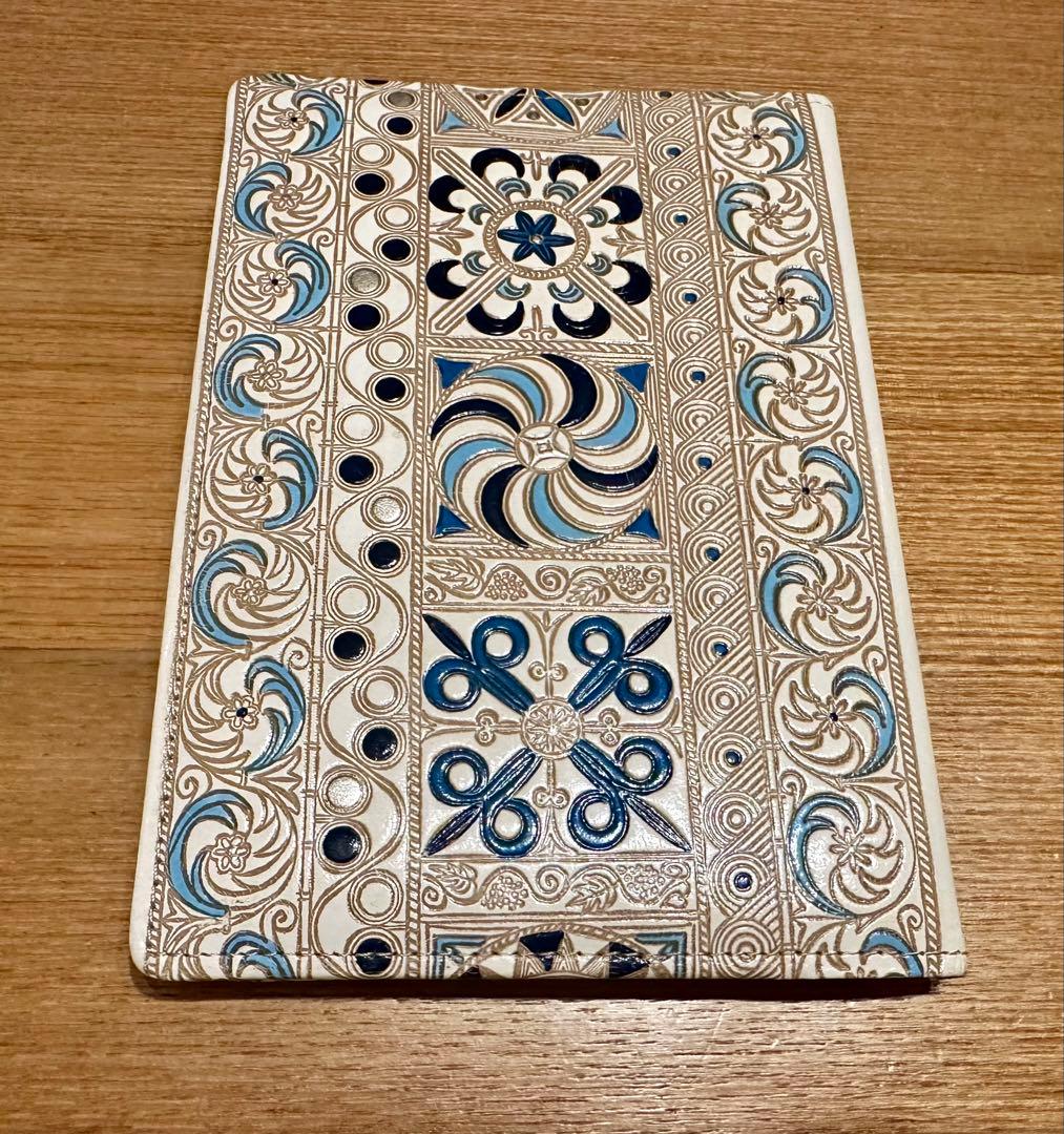 文庫屋大関 パーソナルホルダー 錦紗＜青＞ パスポートケース