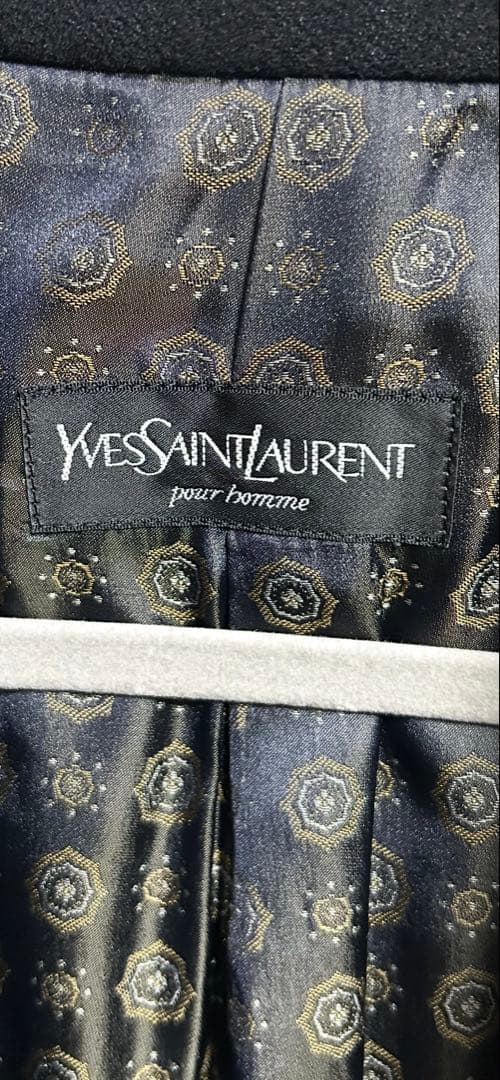 Yves Saint Laurent イブサンローラン ウールコート 黒