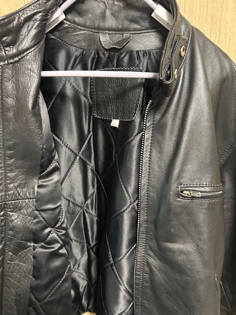 シングルライダースジャケット　牛革