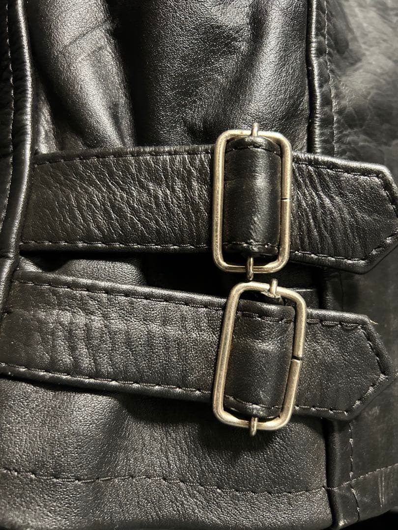 シングルライダースジャケット　牛革