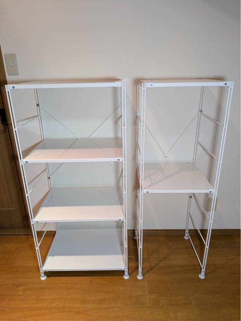 ■送料込■無印良品 スチールユニットシェルフ 棚 ラック ホワイト 収納MUJI