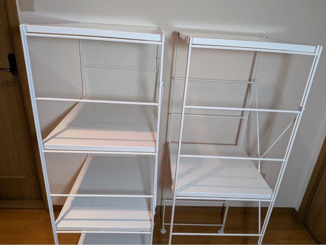 ■送料込■無印良品 スチールユニットシェルフ 棚 ラック ホワイト 収納MUJI