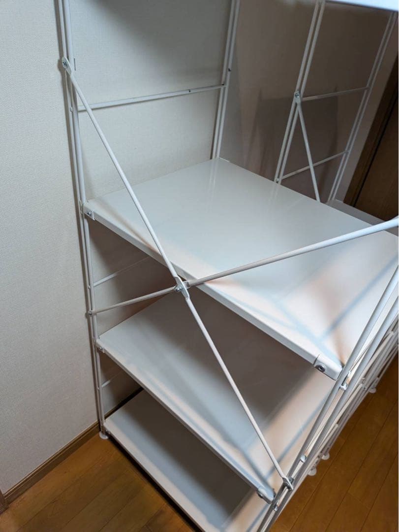 ■送料込■無印良品 スチールユニットシェルフ 棚 ラック ホワイト 収納MUJI