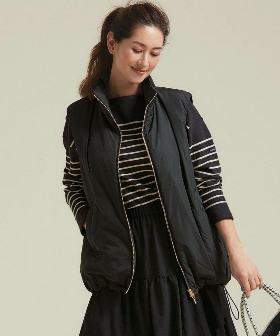 【23区】中綿パディングベスト　[洗える]