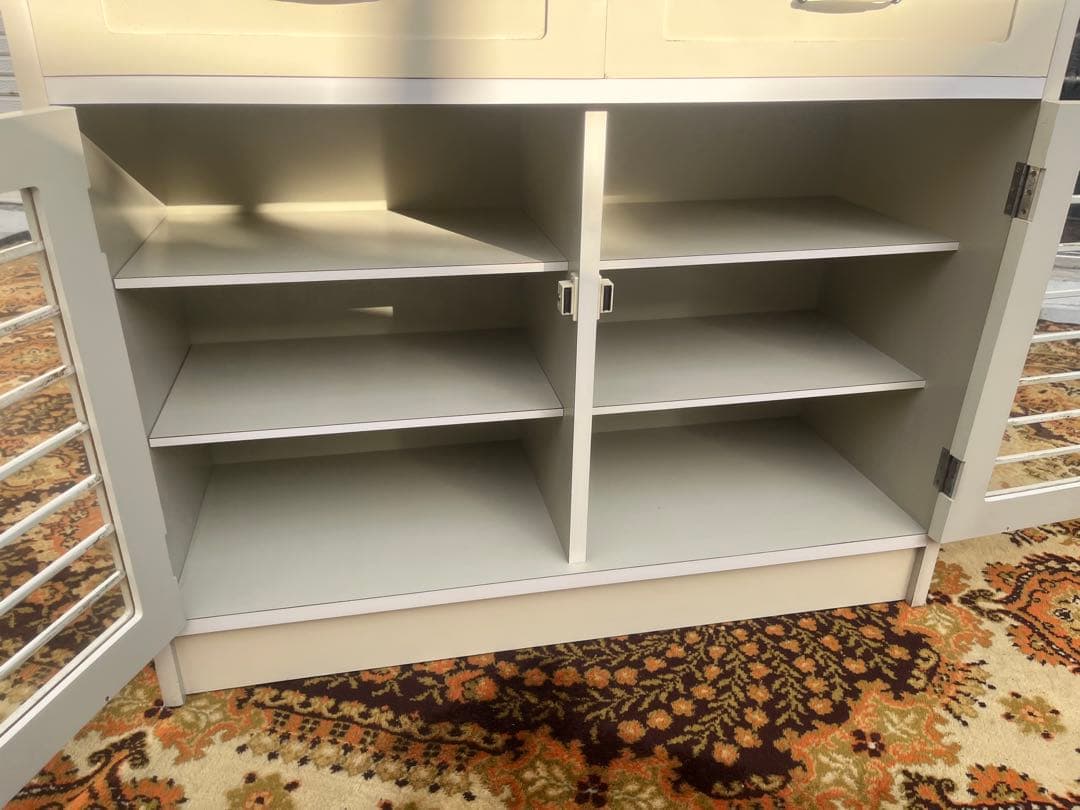 飾り棚 アーチ 食器棚 昭和レトロ レトロポップ 当時物インテリア 白 ホワイト