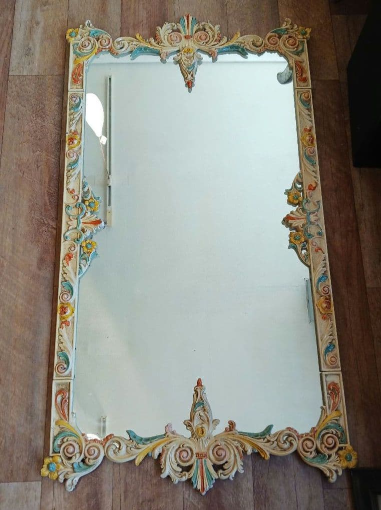 ウォールミラー　イタリア製　アンティーク