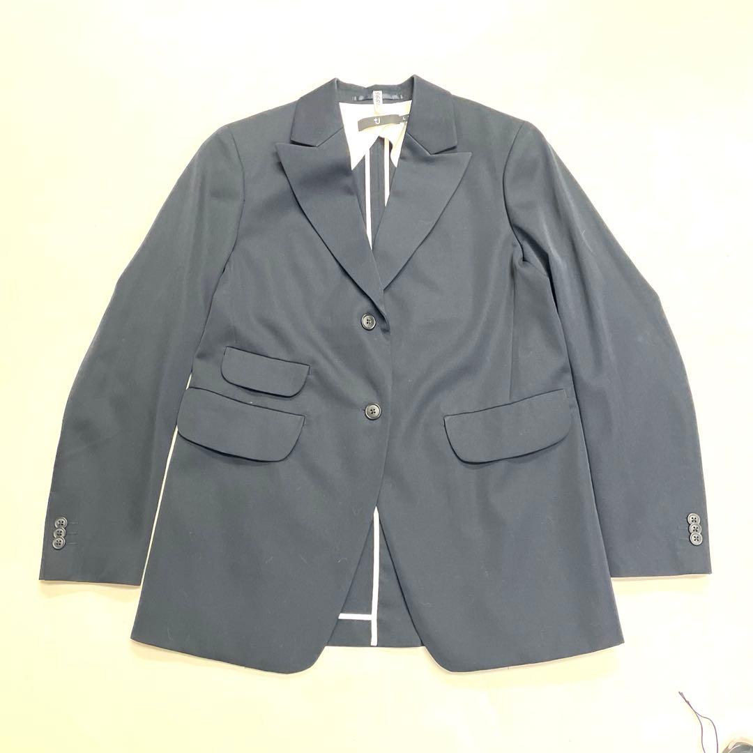 ぶるぶる美品！　ユニクロ +J ウール セットアップ　Lサイズ ネイビー