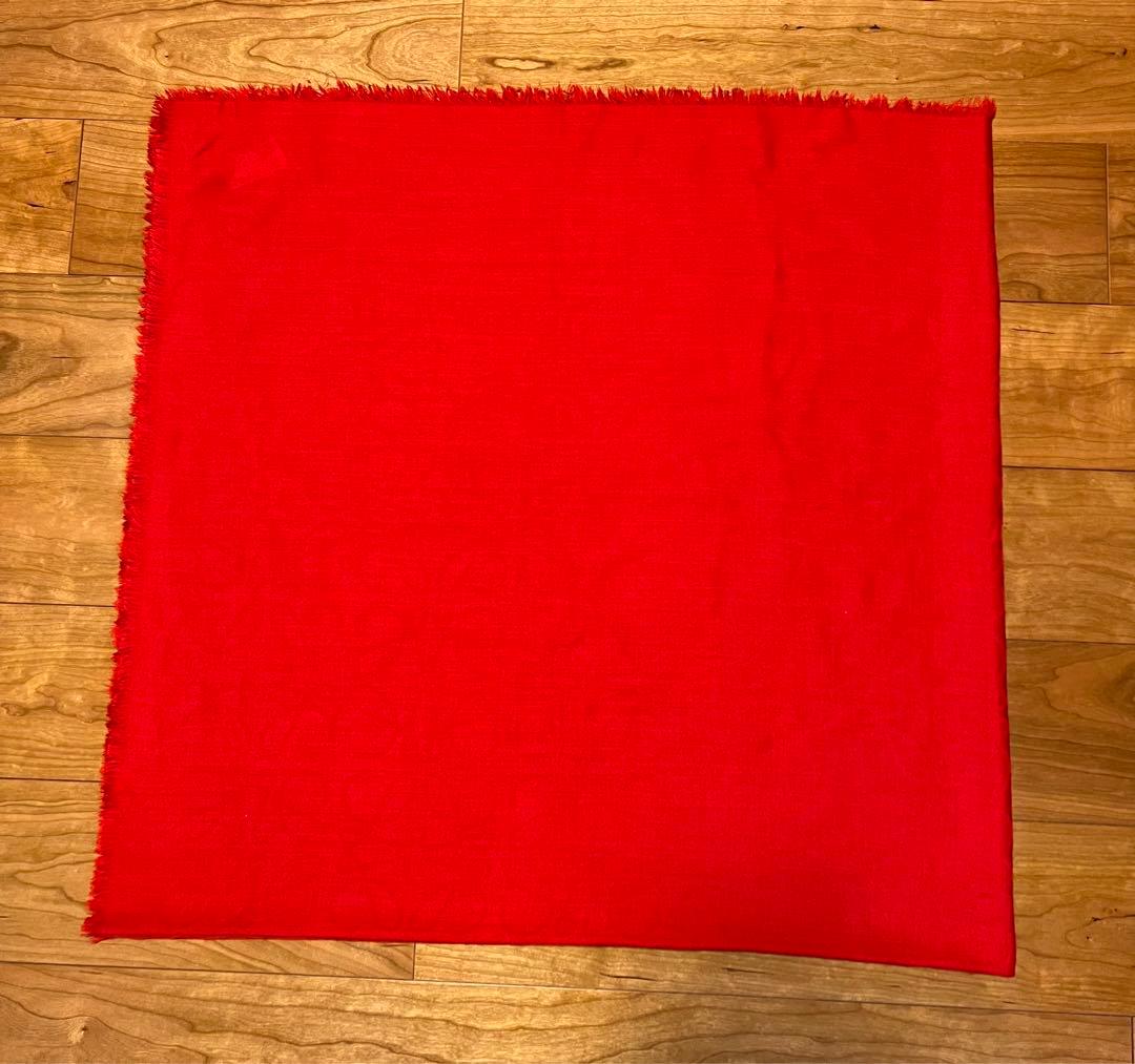 LOEWE(ロエベ) レディース ストール ショール アナグラム柄 レッド