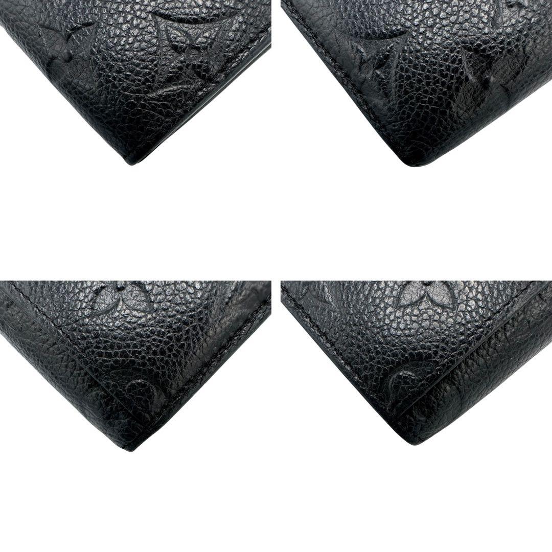 【なな】ルイヴィトン アンプラント ポルトフォイユ ゾエ 黒 本革