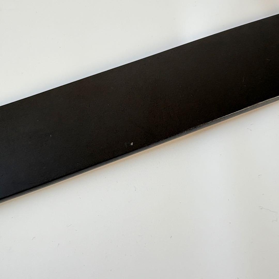 美品　ルイヴィトン ベルト サンチュール LV イニシャル レザー 黒　ロゴ