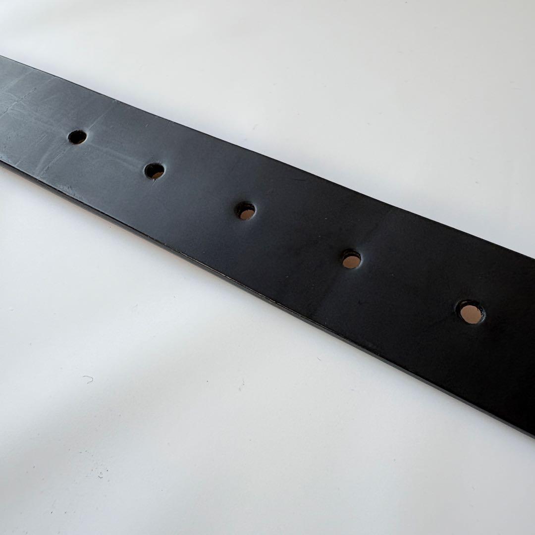 美品　ルイヴィトン ベルト サンチュール LV イニシャル レザー 黒　ロゴ