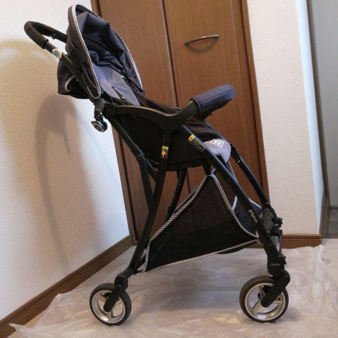 ♡ 美品 Pigeon ビングル B型ベビーカー インディゴ 軽量 コンパクト♡