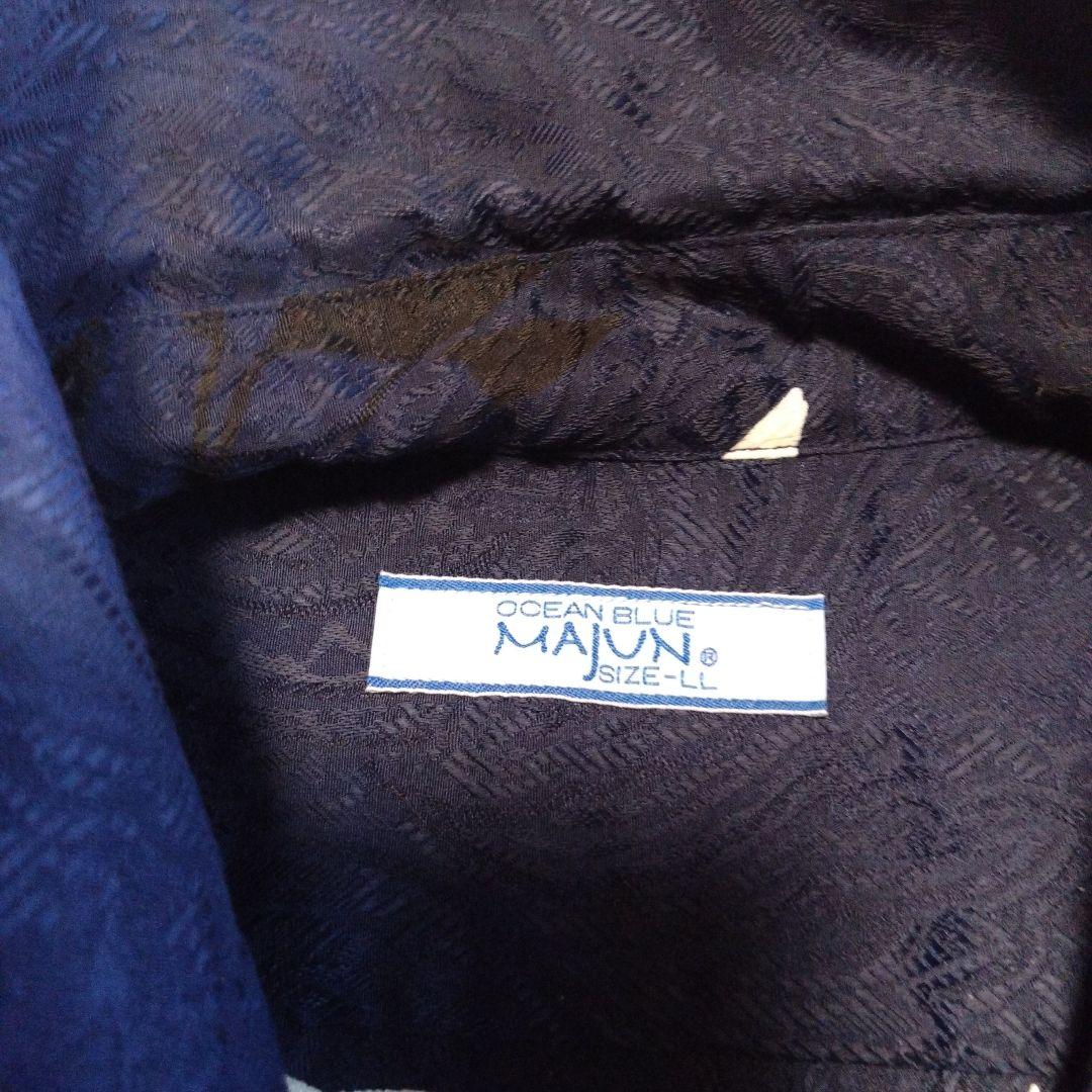 **K**men's MAJUN ノーアイロン かりゆしウェアLLサイズ