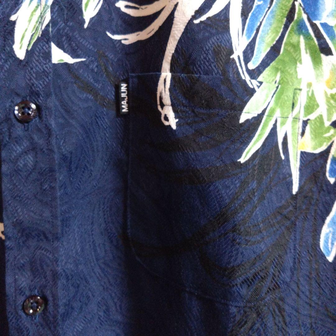 **K**men's MAJUN ノーアイロン かりゆしウェアLLサイズ