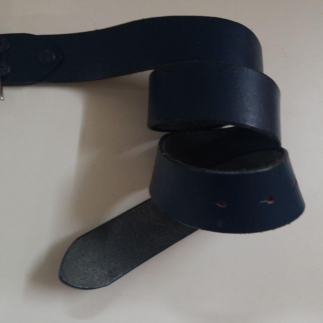 小物 A BATHING APE Ice Buckle Leather Belt