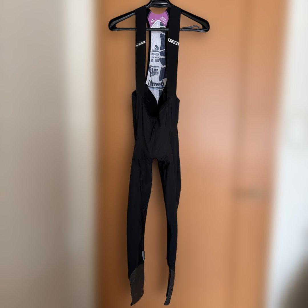 ASSOS XL ブラック ビブショーツ　裏起毛ゲームチェンジャー