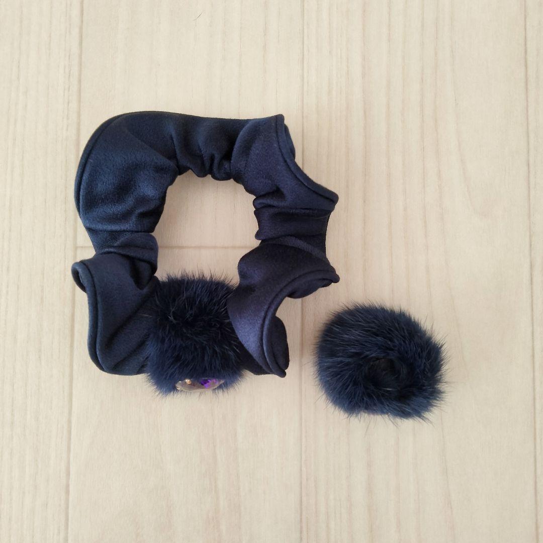 アッカ acca　ミンクシュシュ＆指輪　美品