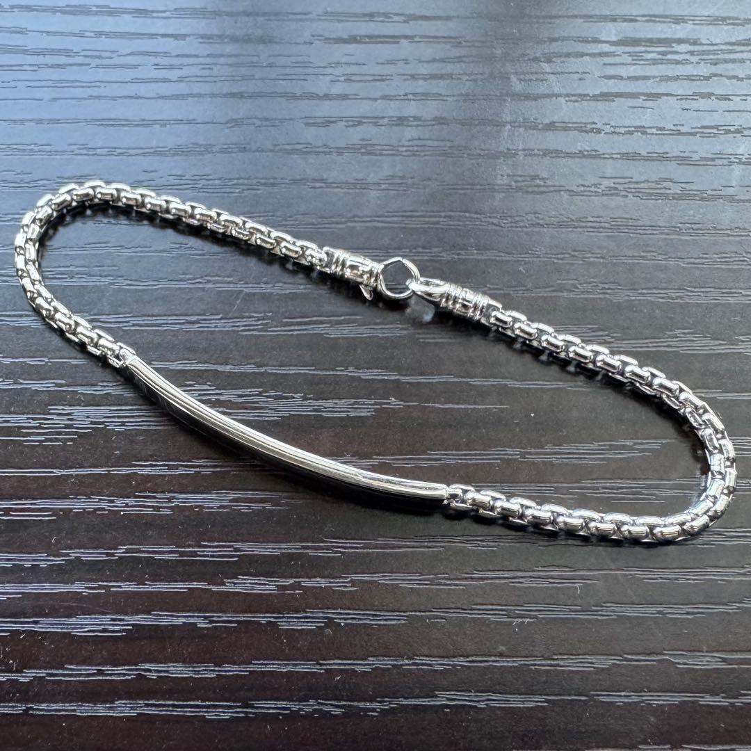【未使用級】トムウッド/Venetian Tag Bracelet/7.7インチ