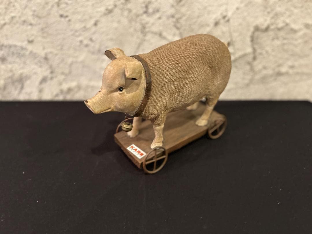 【廃番】KARE / カレ｜Pig On Wheels デコフィギュア｜豚 荷車