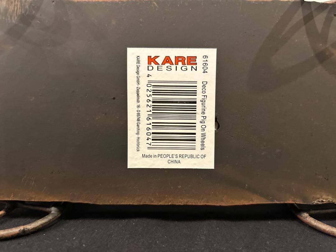 【廃番】KARE / カレ｜Pig On Wheels デコフィギュア｜豚 荷車