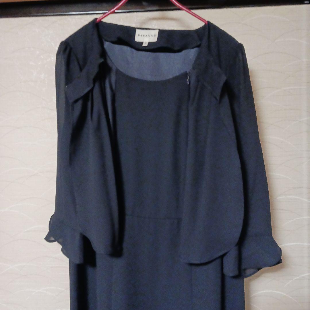 SOIR,RIFANNE ネイビージャケットとドレスセット　　11号