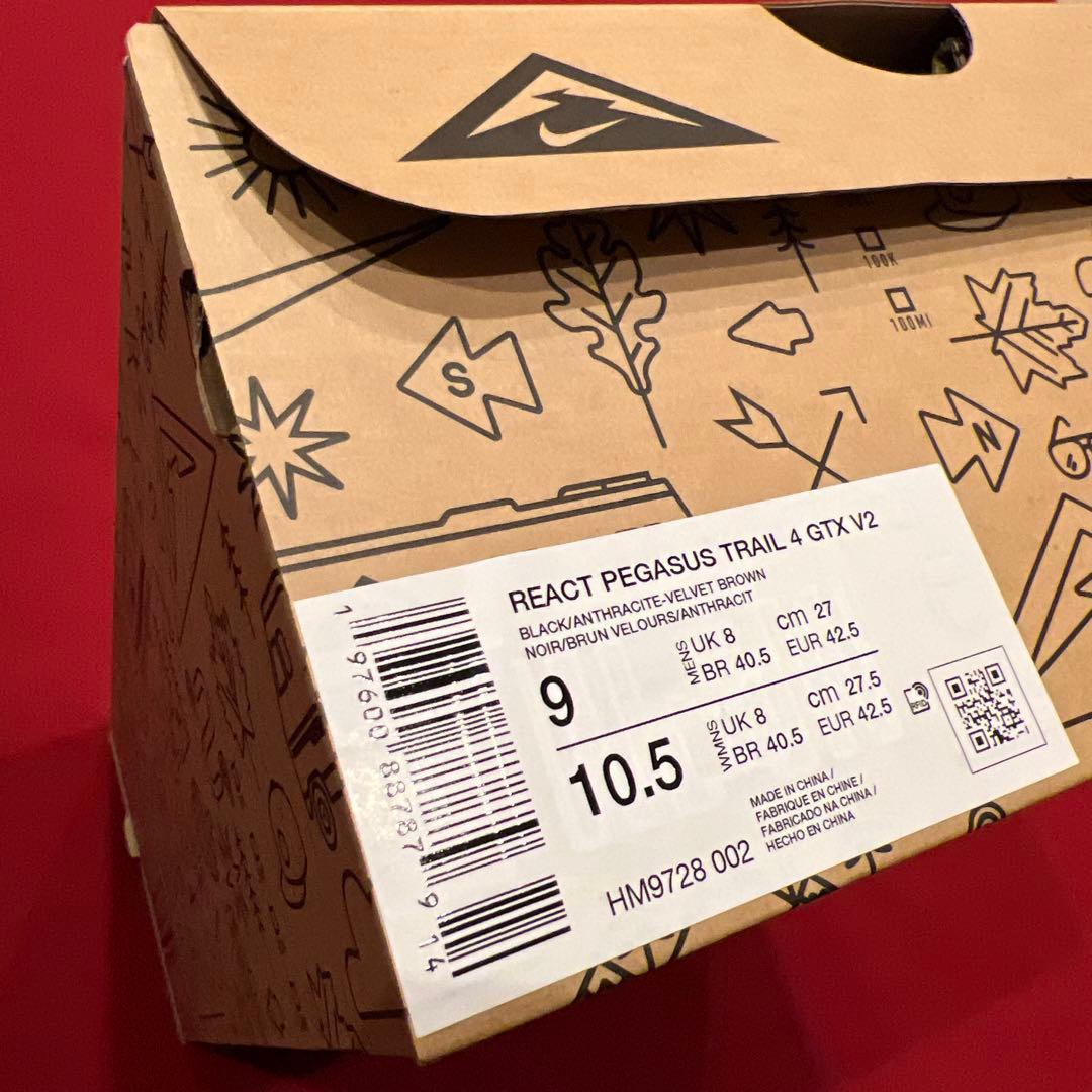 新品　27㎝　NIKE　リアクト ペガサス トレイル 4 GTX V2