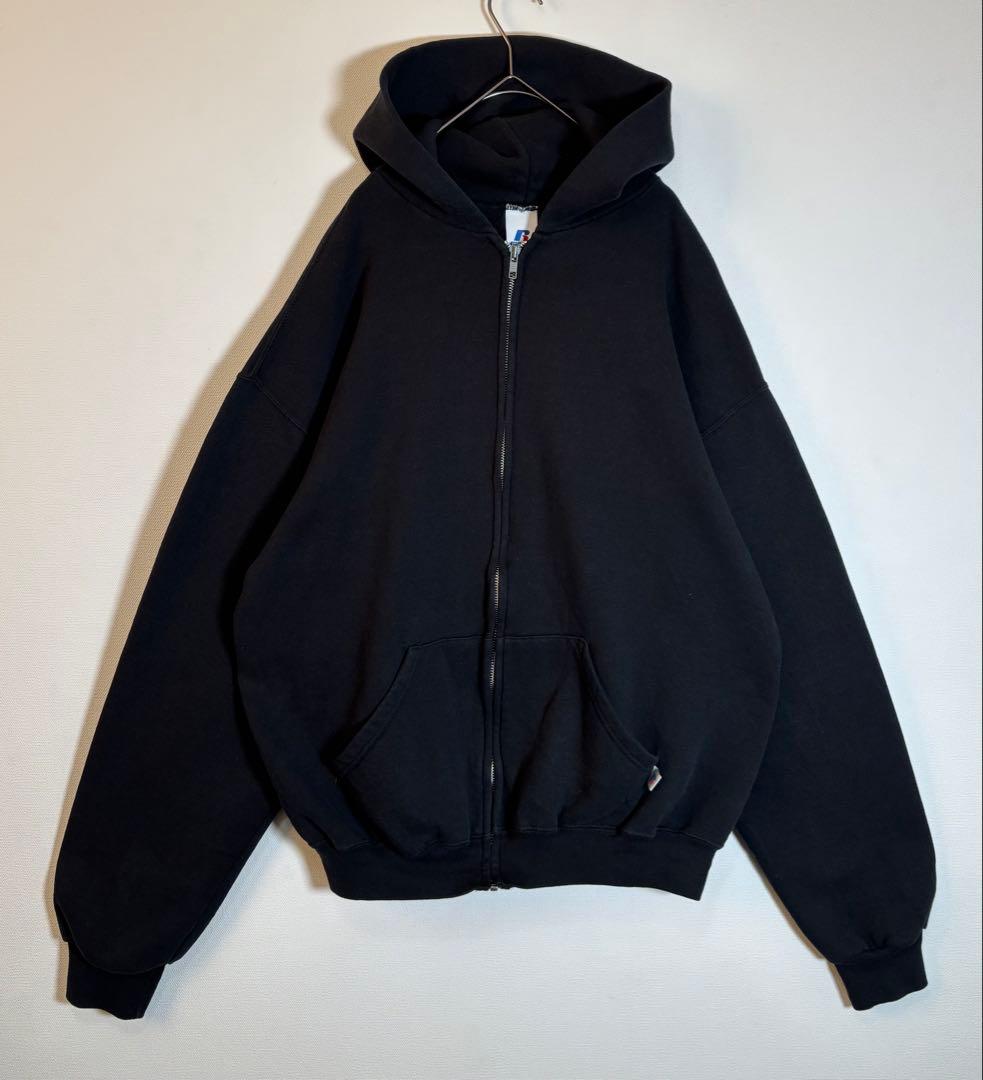 RUSSELL ATHLETIC　無地　裏起毛　メキシコ製　ジップアップパーカー
