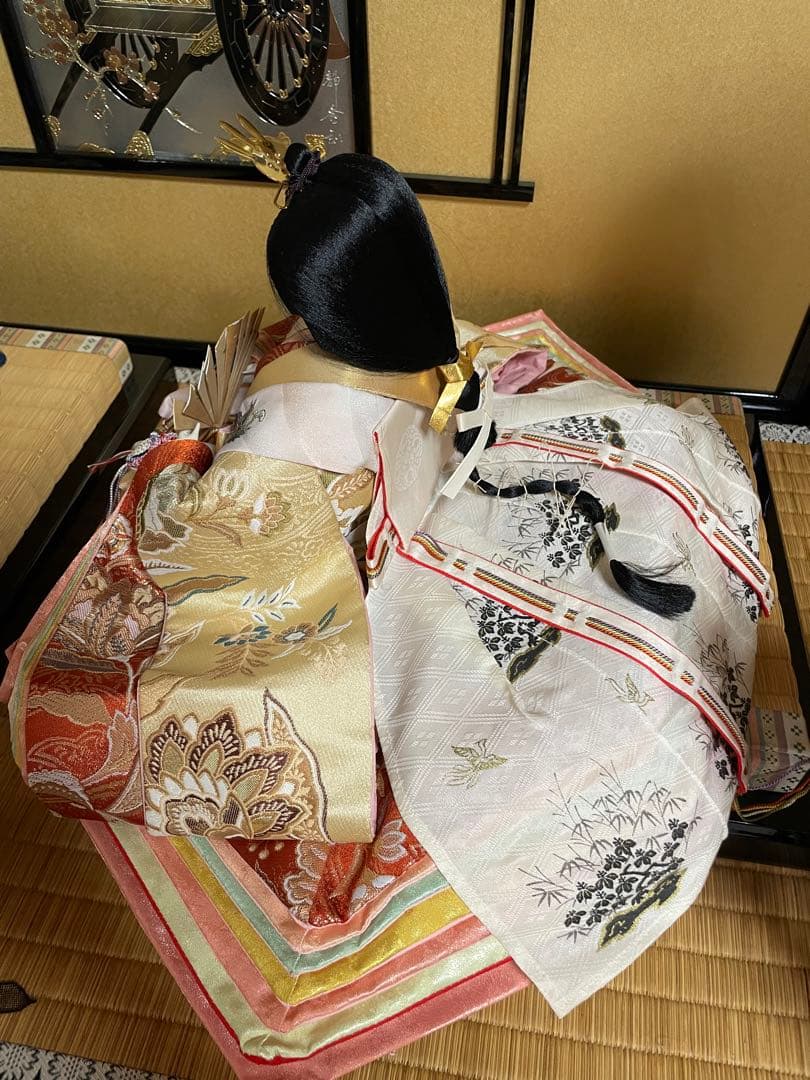 豪華なひな人形　親王飾り　①京都西陣 お雛様 雛人形フルセット　サイズ大120㎝