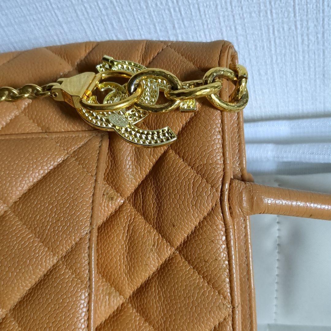 CHANEL 　キャビアスキン　復刻トートバッグ