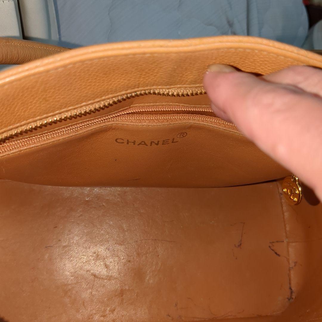 CHANEL 　キャビアスキン　復刻トートバッグ