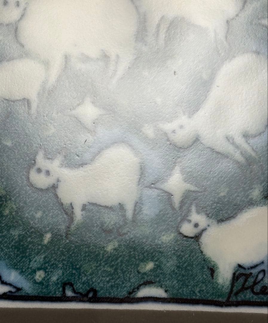 ARABIA ヘルヤ \"Pilvilampaat\" 陶板画