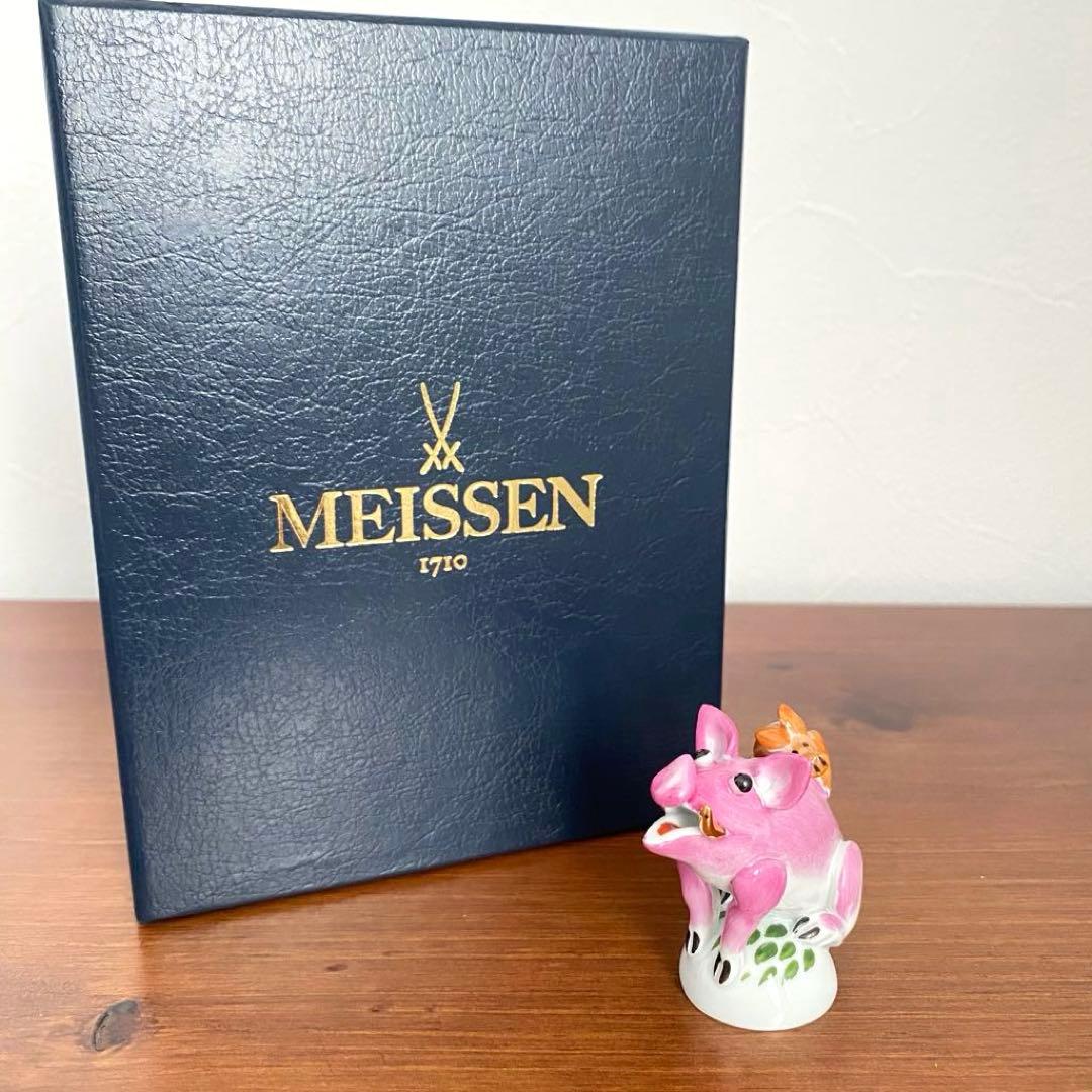 Meissen マイセン 干支シリーズ 亥 イノシシ フィギュリン