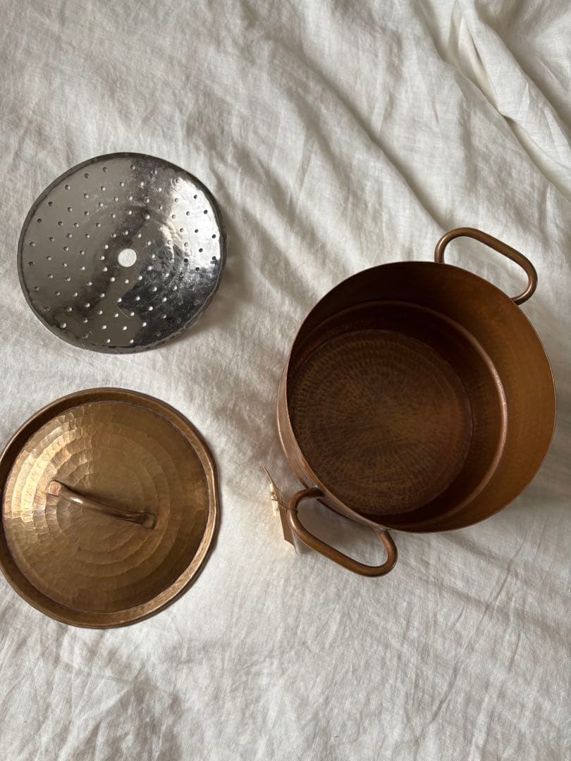 ババグーリ　銅　未使用品　蒸し鍋　傷あり　定価81,400円