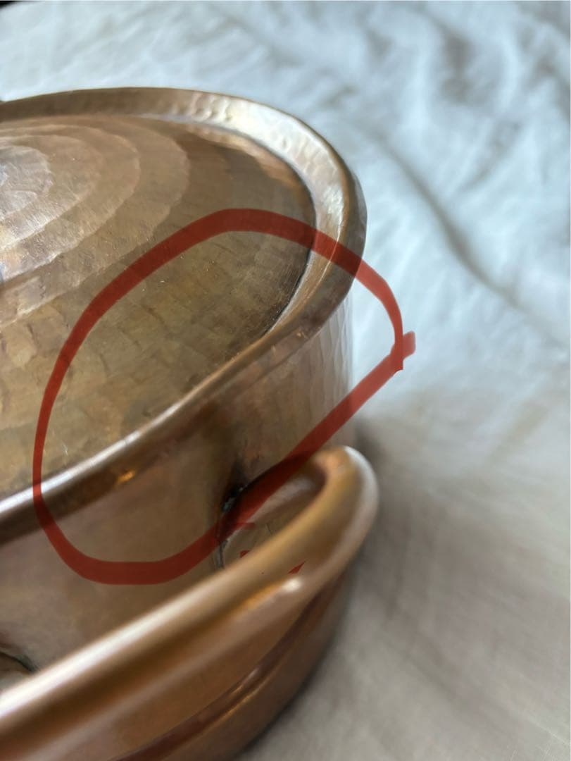 ババグーリ　銅　未使用品　蒸し鍋　傷あり　定価81,400円