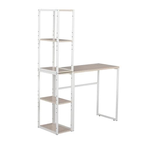 【新品登場】H型パソコンデスク 収納ラック2個付き オフィスデスク ラクラクに組