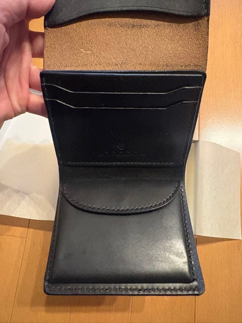 moto W5 フルグレインブライドルレザー × ロシアンカーフ BLACK