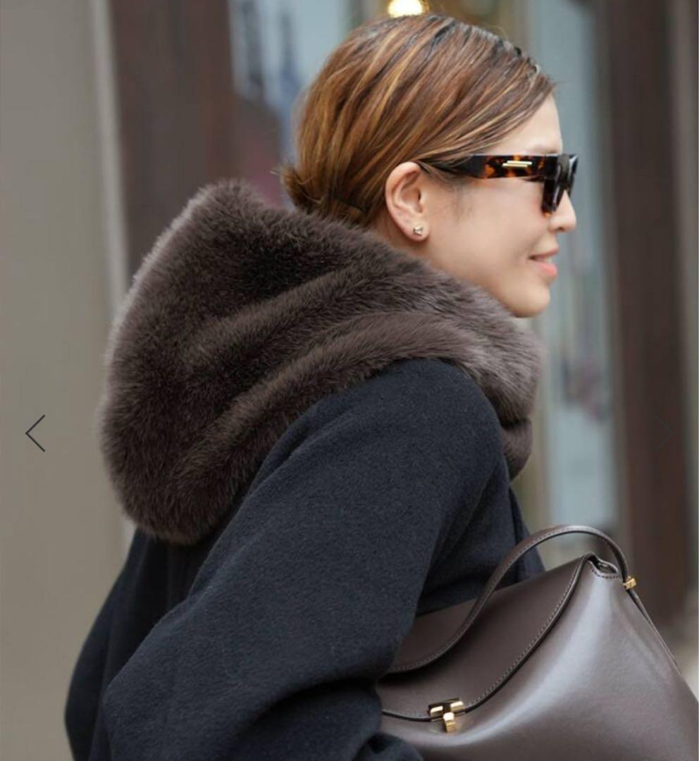 新品タグ付き⭐︎セルリCELERI FUR BALACLAVAブラウンアパルトモン