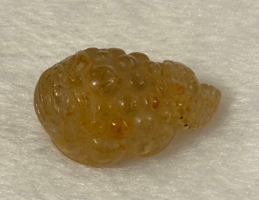 【金・財・商売・子宝・安産】三脚蛙・銭蛙⭐️ゴールドルチル・ライモナイト入⭐️R20