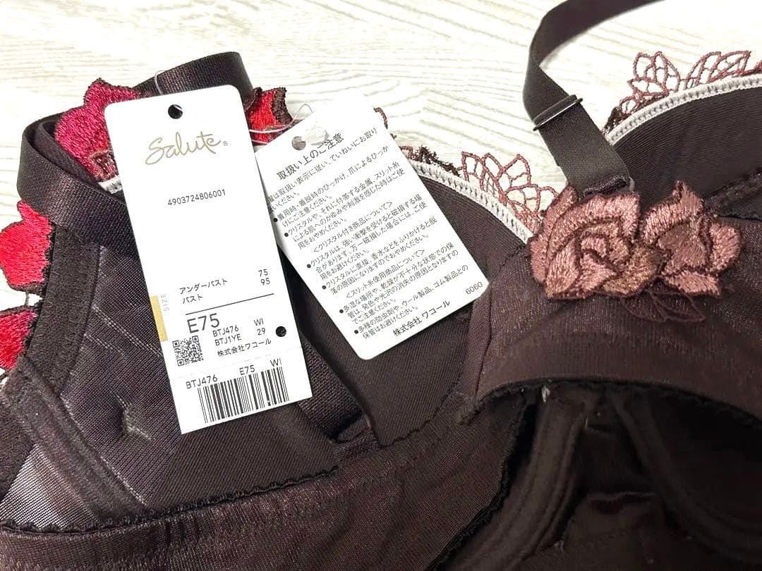 (価格変更しました❣️さらに値下げしました)サルートワコールランジェリー3点セット