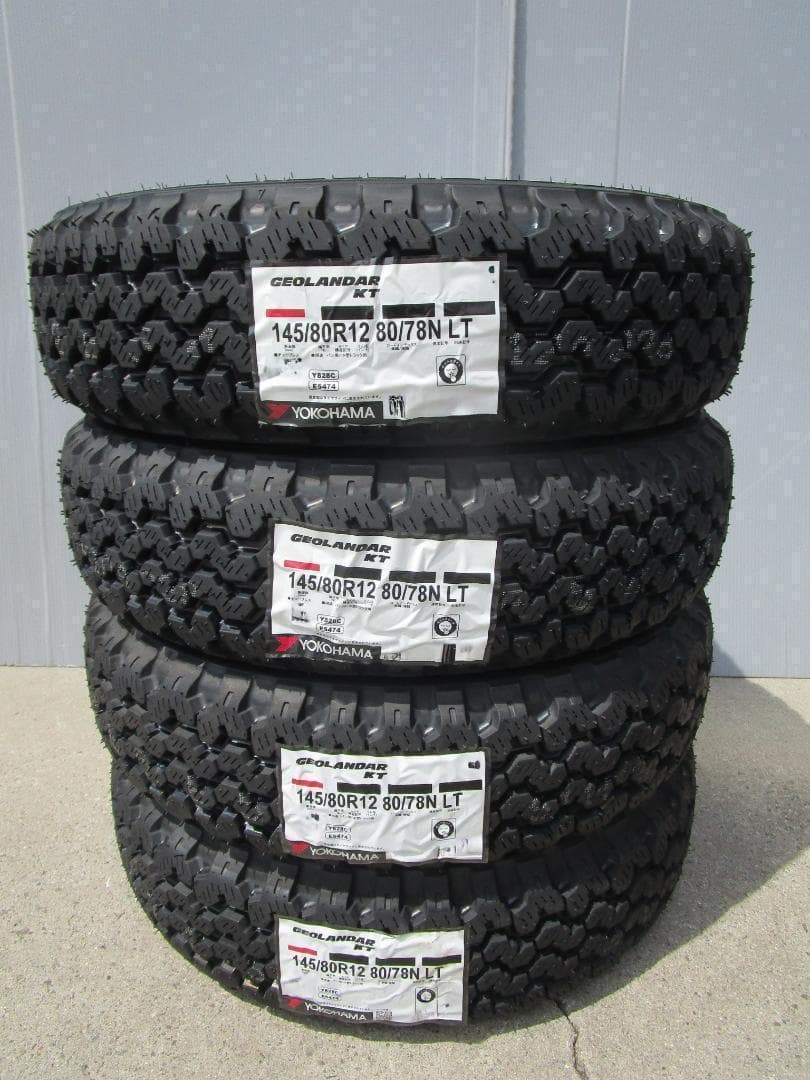 ◇ヨコハマ　ジオランダーKT　145/80R12　4本　軽トラック・軽バン
