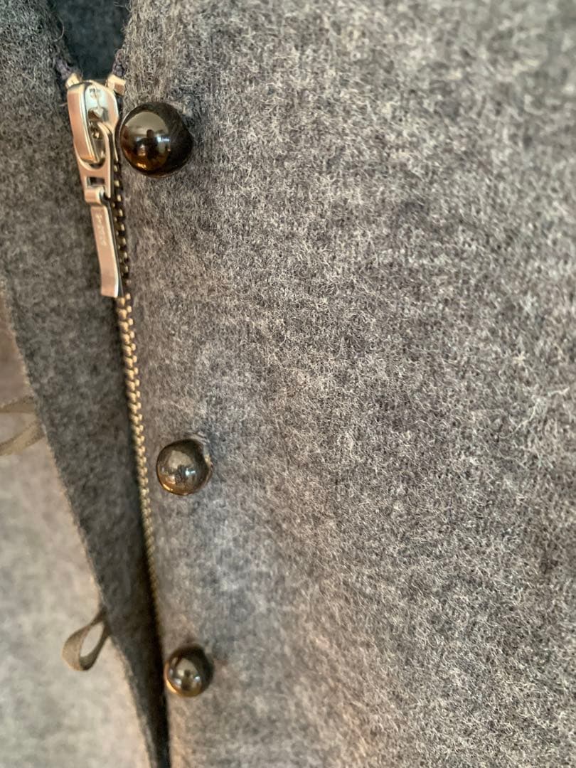 CLASKA ウールフラノノースリーブワンピース