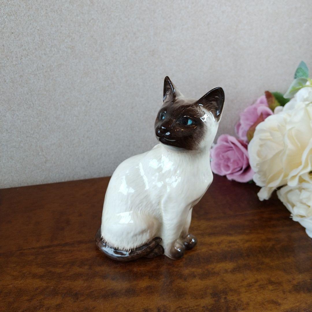 ベスウィック シャム猫 フィギュリン No.1887 ※他の2体と比べて小さめ