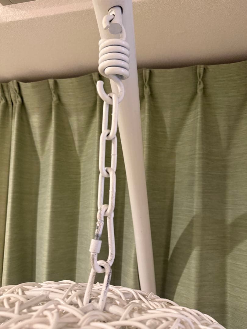 吊り下げ式ハンギングチェア ホワイト