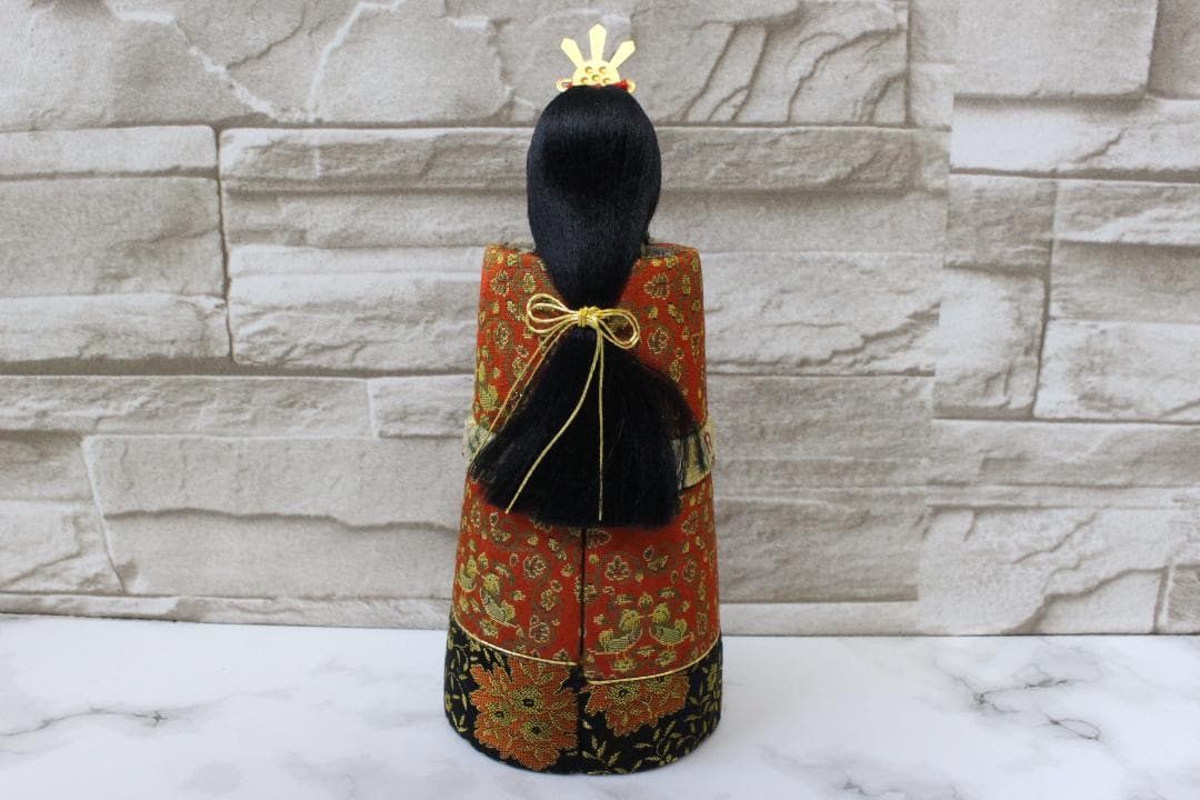 ♡まこちゃん 木目込立雛龍村 雛人形 立ち雛 箱付き EE0H01015